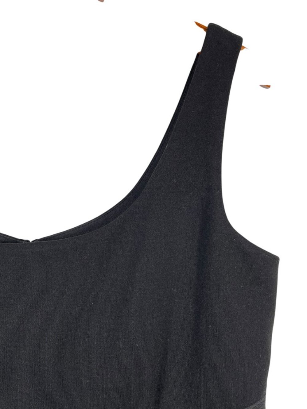 NWOT R&M Richards Embroidered Mesh Dress Black White 14P - Picture 6 of 13